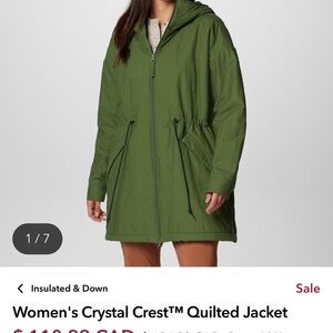 Columbia Women's Olive Hooded Puffer Jacket